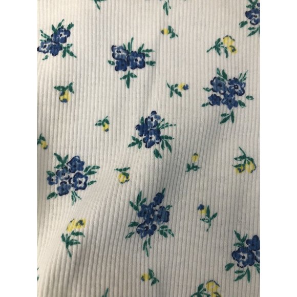 Oshkosh 90s Floral Shirt Ribbed 3T New Made in USA NWT - Picture 3 of 11
